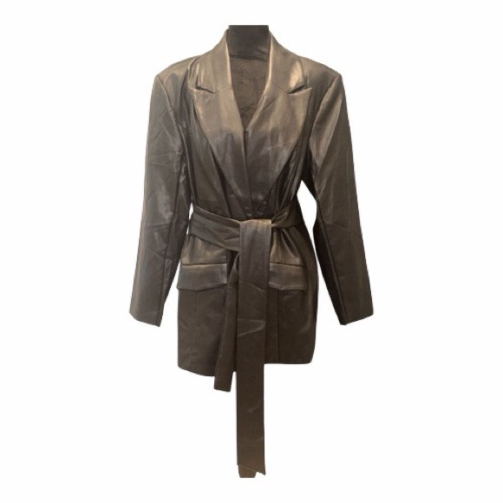 Eloquii Black Belted Blazer Women’s Size 16 NWT - Picture 3 of 7